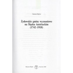 Żydowskie gminy wyznaniowe na Śląsku Austriackim (1742-1918)