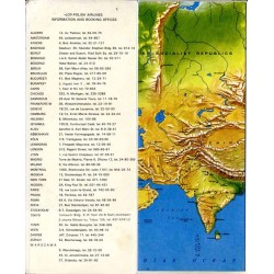 Polskie Linie Lotnicze "Lot" Polish Airlines. Route Map