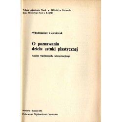 O poznawaniu dzieła sztuki plastycznej. Analiza współczynnika interpretacyjnego