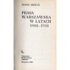 Prasa warszawska w latach 1908-1918