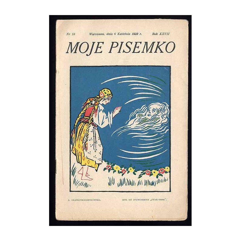 Moje Pisemko. R.27 (1929). Nr 14 (6 kwietnia 1929)