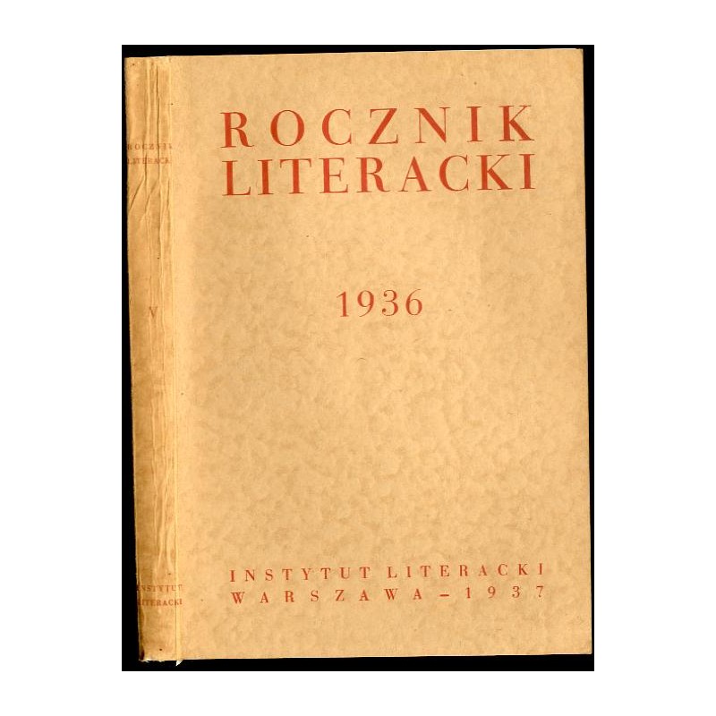 Rocznik Literacki za rok 1936 (R.5)