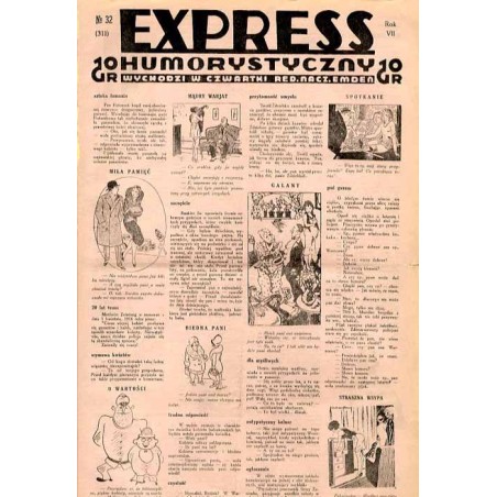 Express Humorystyczny. R.7 (1936). Nr 32 (311) / Marian Dąbrowski (Emden): Romans złodzieja. Powieść