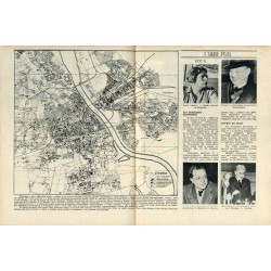 Życie Tygodnia. Ludzie, fakty, zagadnienia. R.1 (1946). Nr 11 (14 kwiecień 1946) / plan Warszawy po 1944