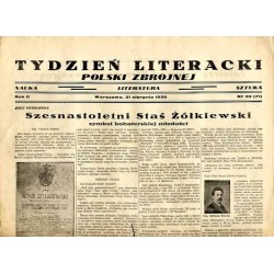 Tydzień Literacki Polski Zbrojnej. Nauka-literatura-sztuka. R.2 (1938). Nr 33 (71) (21 sierpnia 1938) / powstanie styczniowe 186