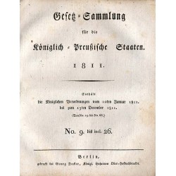 Gesetz-Sammlung für die Königlich-Preußische Staaten. 1810. No. I. bis 8. Gesetz-Sammlung für die Königlich - Preußische Staate
