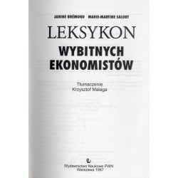 Leksykon wybitnych ekonomistów