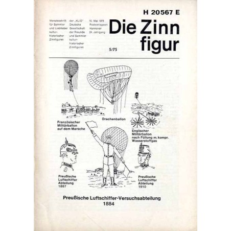 Die Zinnfigur. Monatsschrift für Sammler und Liebhaber kulturhistorischer Zinnfiguren. 24. Jahrgang (1975). Nr 5 (15. Mai 1975)