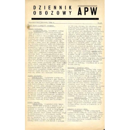 Dziennik Obozowy APW. 1944. Nr 56 (6 kwietnia 1944)