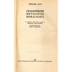 Uzasadnienie metafizyki moralności