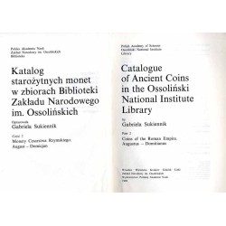 Katalog starożytnych monet w zbiorach Biblioteki Zakładu Narodowego im. Ossolińskich. 4vol