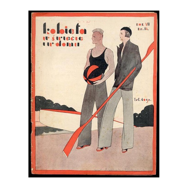 Kobieta w Świecie i w Domu. Dwutygodnik poświęcony życiu domowemu i modom. R.7 (1931). Nr 14 (Lipiec 1931) [Stefan Norblin]