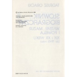 Słownik biograficzny Warmii, Mazur i Powiśla XIX i XX wieku (do 1945 roku)