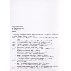 Jerzy Matuszewski. Rysunek i malarstwo, czerwiec-wrzesień 1986. BWA w Krośnie, w Tarnowie, w Przemyślu