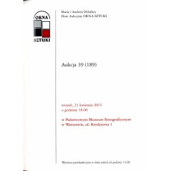 Maria i Andrzej Ochalscy. Dom Aukcyjny OKNA SZTUKI. Aukcja 39 (189). Warszawa, 21 kwietnia 2015