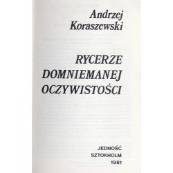 Rycerze domniemanej oczywistości