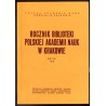 Rocznik Biblioteki Polskiej Akademii Nauk w Krakowie. R.21 (1975)
