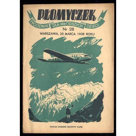 Płomyczek. Tygodnik dla młodszych dzieci. 1939. Nr 28 (23 marca 1939)