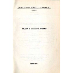 Studia z zakresu antyku