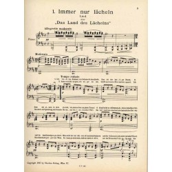 Lehár-Melodien. [Band I]. 30 Lieder und Tänze aus werken von Franz Lehár in ungekürzter Originalausgabe für Klavier mit vollstän