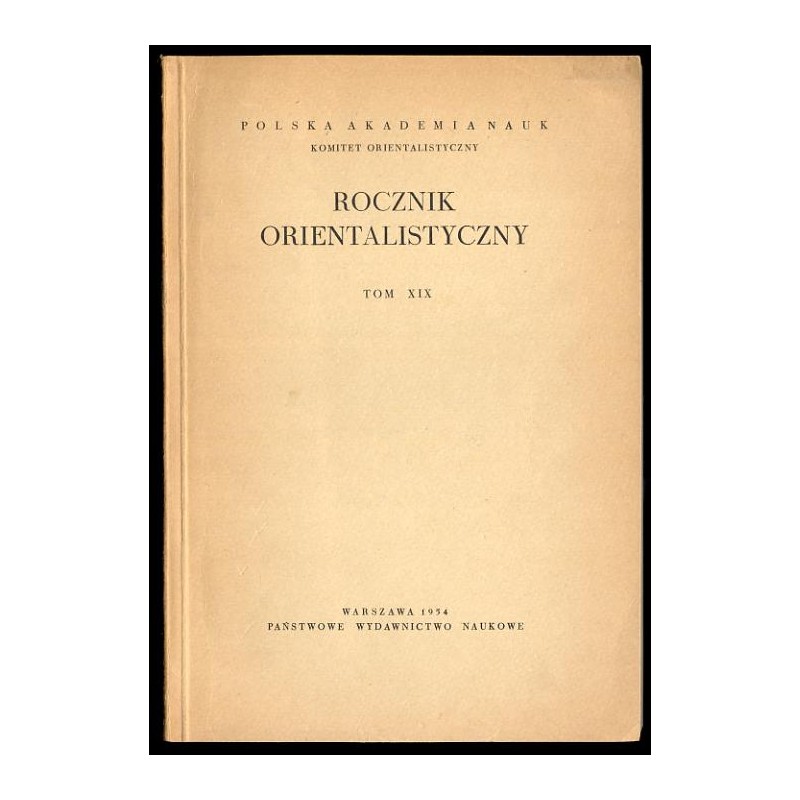 Rocznik Orientalistyczny. T.29 (1971)