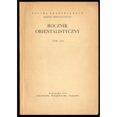 Rocznik Orientalistyczny. T.29 (1971)