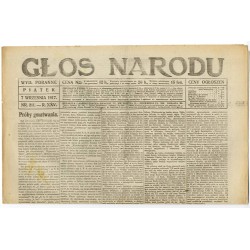 Głos Narodu. R.25 (1917). Nr 211 (7 września 1917). Wydanie poranne