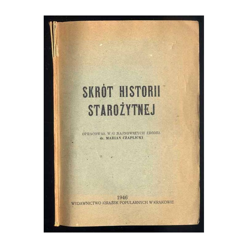 Skrót historii starożytnej