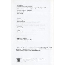 Słownik etymologiczny nazw geograficznych Śląska. T. 12: Róż-Sów