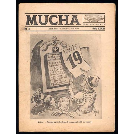 Mucha. R.73 (1947). Nr 3 (19 stycznia 1947)