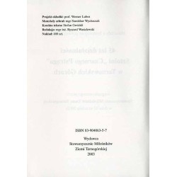 Materiały z Sympozjum poświęconego 45 lat działalności Sztolni "Czarnego Pstrąga" w Tarnowskich Górach zorganizowanego przez Sto