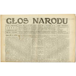 Głos Narodu. R.25 (1917). Nr 186 (8 sierpnia 1917). Wydanie poranne