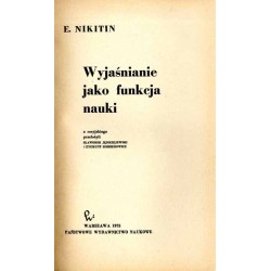 Wyjaśnianie jako funkcja nauki