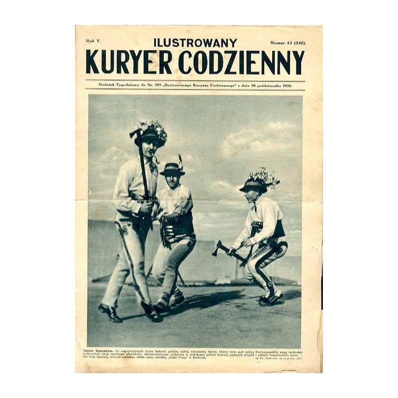 Ilustrowany Kurier Codzienny. Bezpłatny dodatek tygodniowy "Ilustrowanego Kuriera Codziennego" do nr 295. R.5 (1929). Nr 43 (246