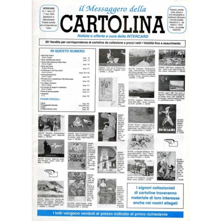 Il Messaggero della Cartolina. Notizie e offerte a cura della Intercard. R.13 (2000). Nr 1