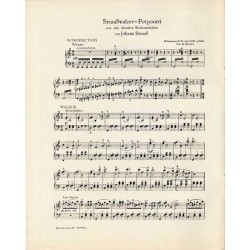 Strauss-Walzer. Großes Walzer-Potpourri Klavier