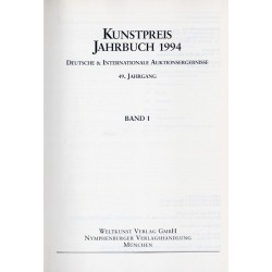 Kunstpreis Jahrbuch 1994. Deutsche und Internationale Auktionsergebnisse. 49. Jahrgang. Band 1-3 w 3 vol