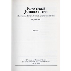 Kunstpreis Jahrbuch 1994. Deutsche und Internationale Auktionsergebnisse. 49. Jahrgang. Band 1-3 w 3 vol