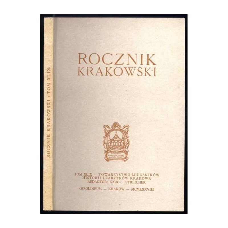 Rocznik Krakowski. T.49 (1978)