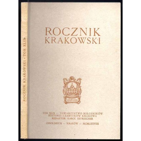 Rocznik Krakowski. T.49 (1978)