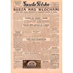 Gazeta Polska. Dziennik informacyjny Polaków na Bliskim Wschodzie. R.3 (1943). Nr 144 (583) (21 czerwca 1943)