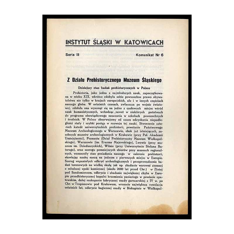 Z Działu Prehistorycznego Muzeum Śląskiego