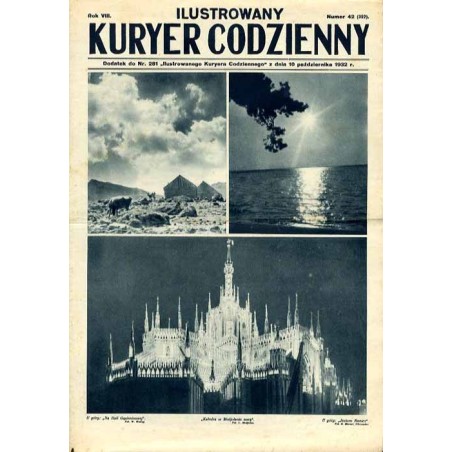 Ilustrowany Kurier Codzienny. Bezpłatny dodatek tygodniowy "Ilustrowanego Kuriera Codziennego" nr 281. R.8 (1932). Nr 42 (392) (