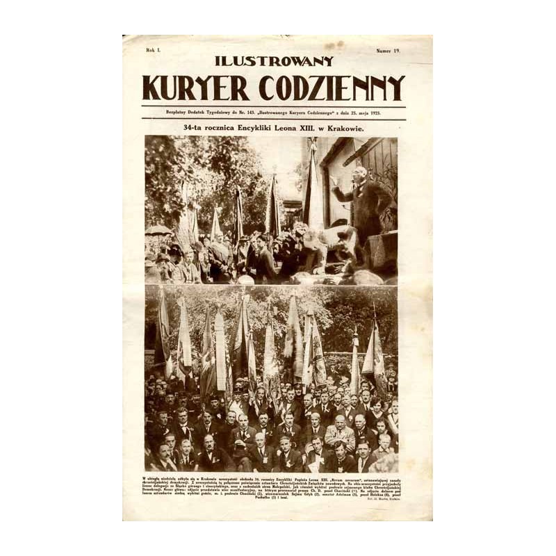 Ilustrowany Kurier Codzienny. Bezpłatny dodatek tygodniowy "Ilustrowanego Kuriera Codziennego" do nr 143. R.1 (1925). Nr 19 (25