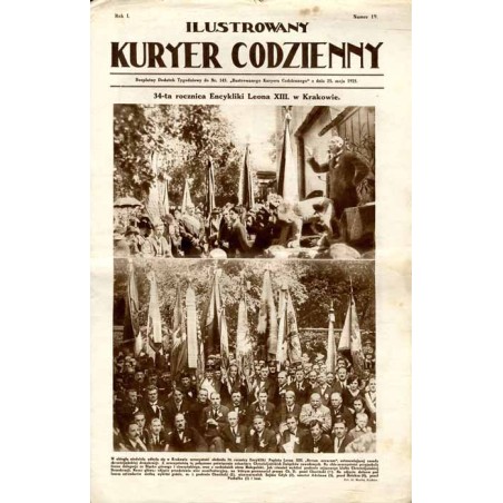 Ilustrowany Kurier Codzienny. Bezpłatny dodatek tygodniowy "Ilustrowanego Kuriera Codziennego" do nr 143. R.1 (1925). Nr 19 (25