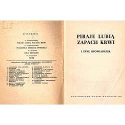 Piraje lubią zapach krwi i inne opowiadania