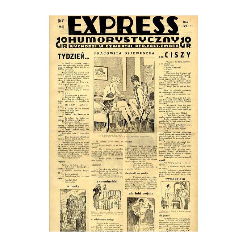 Express Humorystyczny. R.7 (1936). Nr 7 (286) / Marian Dąbrowski (Emden): Szukam kochanki. Powieść obyczajowo-satyryczna