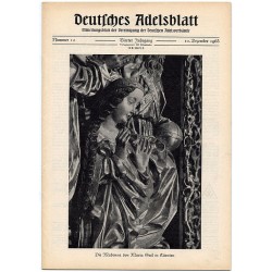 Deutsches Adelsblatt. 4. Jahrgang (1965). Nr 12 (10 XII 1965) [Die Madonna von Maria Gail Kärnten]