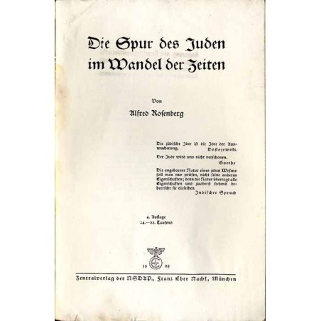 Die Spur des Juden im Wandel der Zeiten