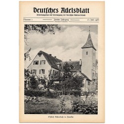 Deutsches Adelsblatt. 2. Jahrgang (1963). Nr 7 (15 VII 1963) [Schloß Eschenbach in Franken]